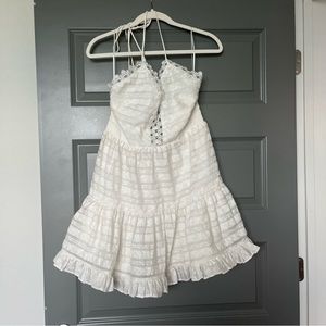 NWOT Finders Keepers white lace mini dress